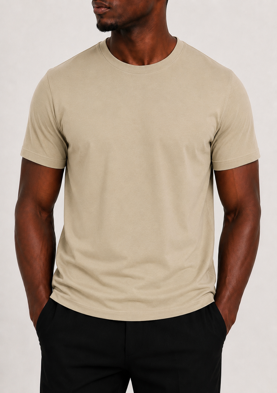 LIGHT KHAKI T-SHIRT