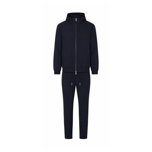 ONYX BLACK HOODED TECH SUIT