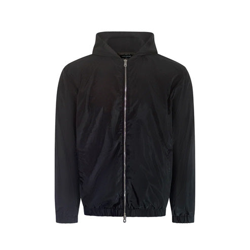 ONYX BLACK HOODED JACKET