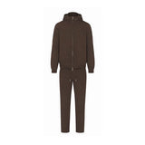 MOCHA BROWN HOODED TECH SUIT