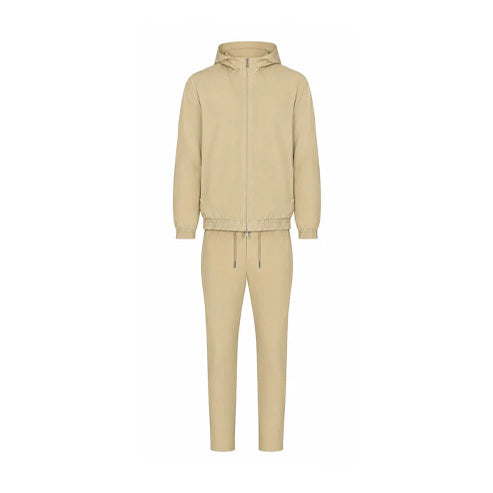 SAND BEIGE HOODED TECH SUIT