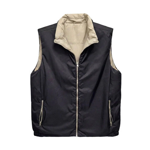 ONYX BLACK REVERSIBLE BODYWARMER